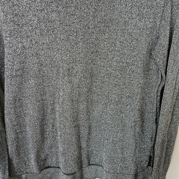 Peruvian Connection silver sparkle turtleneck sweater size S - Picture 2 of 7